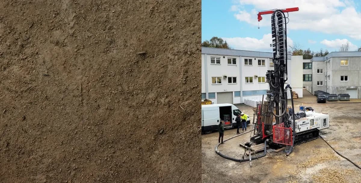 Geothermal probe in Belgium